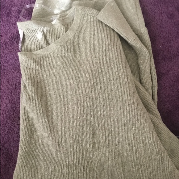 NWT CHICO’S SPARKLE Pull Over Round Neckline Long Sleeve SWEATER Cool Sage-XL-3 - Picture 15 of 16